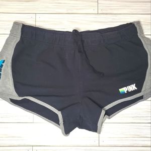Victoria Secret - Pink - Black Shorts Size L Gray Blue Green Drawstring Waist